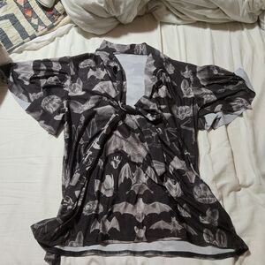 Blackmilk Gone Batty Flouncy Top